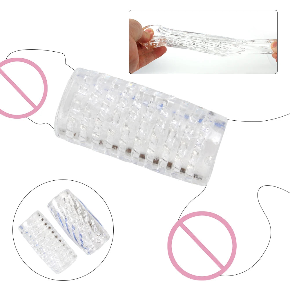 Transparent Male Masturbator (9cm)