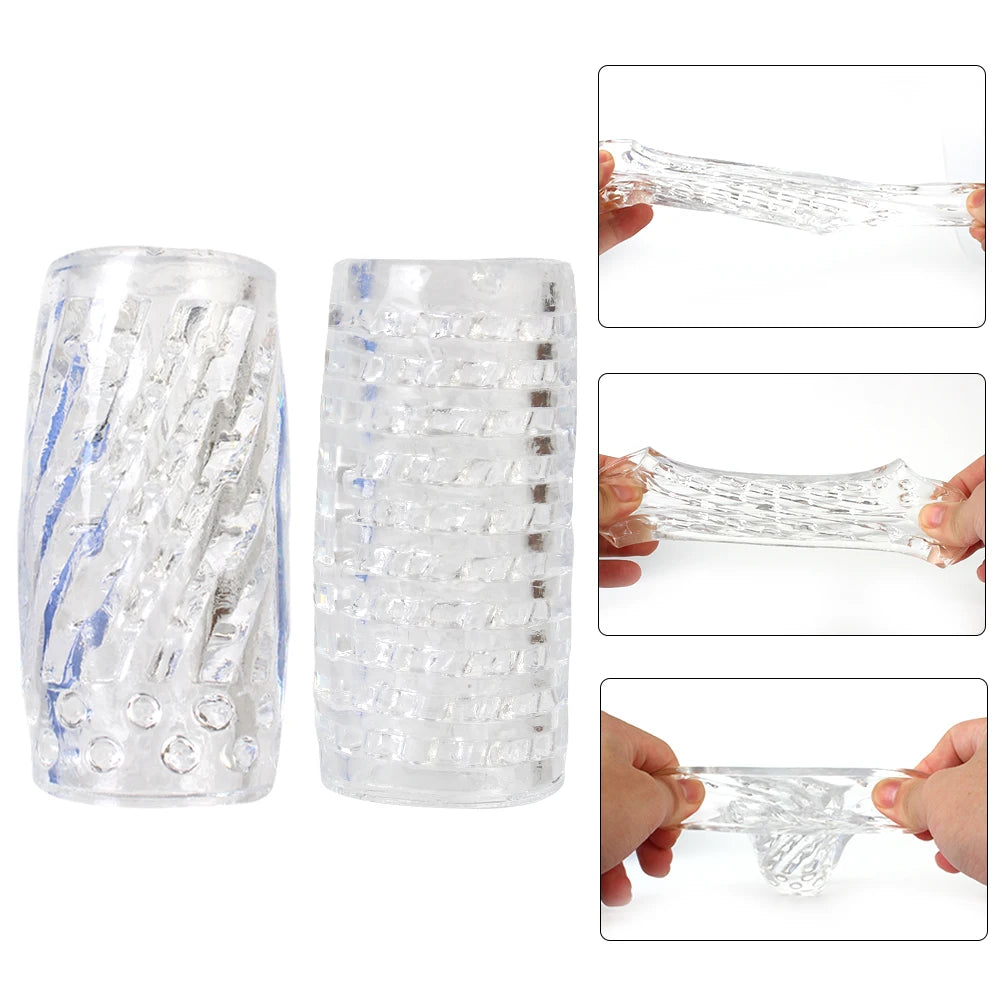 Transparent Male Masturbator (9cm)
