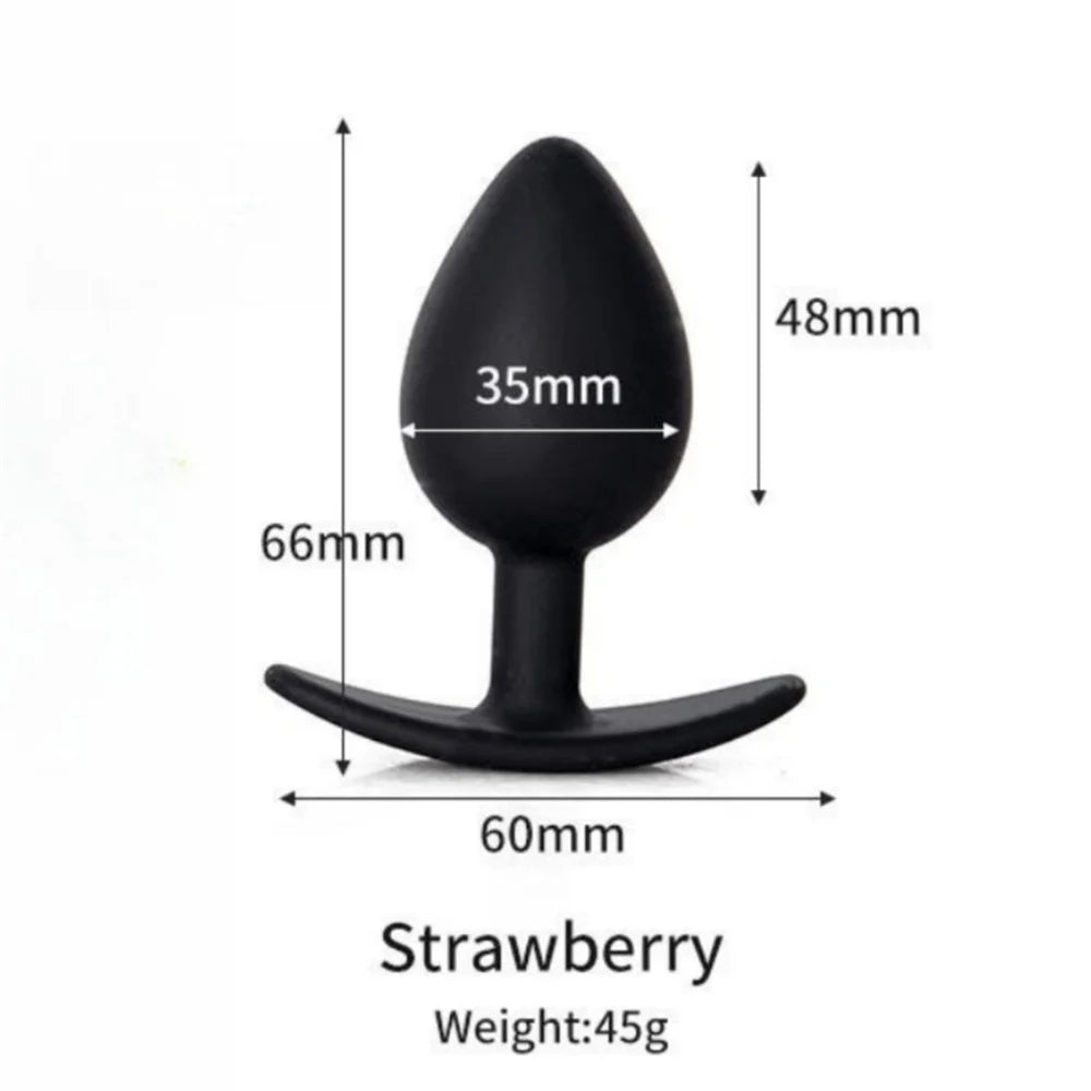 Butt Plug with Metal Rolling Ball
