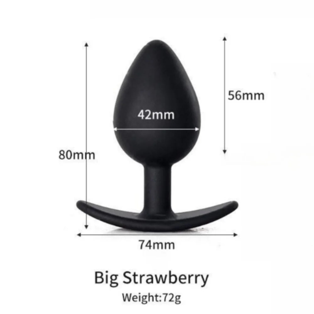 Butt Plug with Metal Rolling Ball