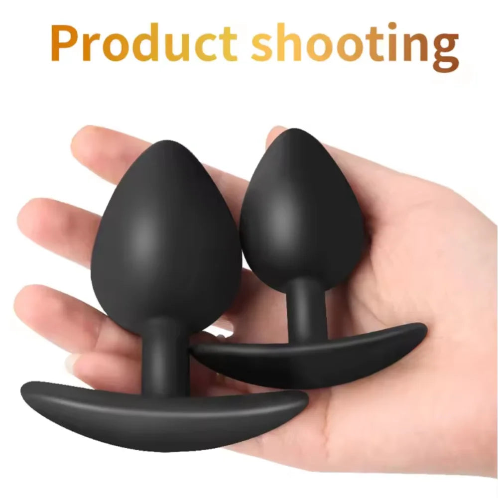 Butt Plug with Metal Rolling Ball