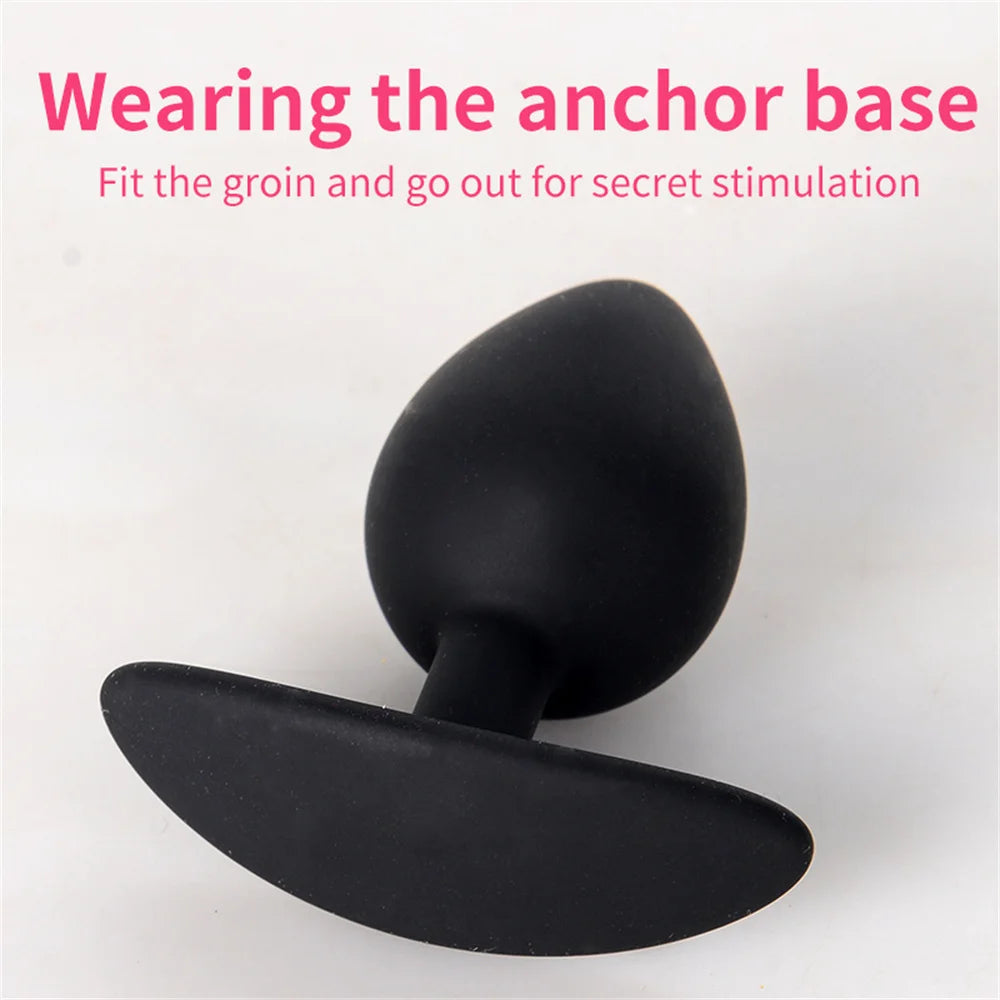 Butt Plug with Metal Rolling Ball